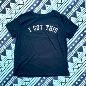 Modern Lux I Got This Graphic Black Slogan Tee Size XL fits Medium 🖤✔️🏴‍☠️🎬♣️